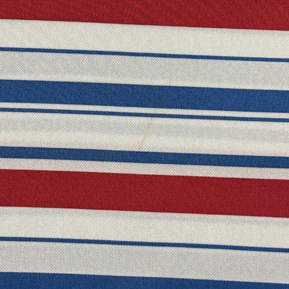 Adidas Golf Polo Climalite Red/Blue Striped Short Sleeve Shirt Size XL - Picture 12 of 12